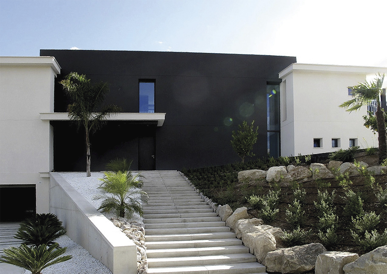 Villa Bella Mutxamiel facade modernist, new building Alicante Campello